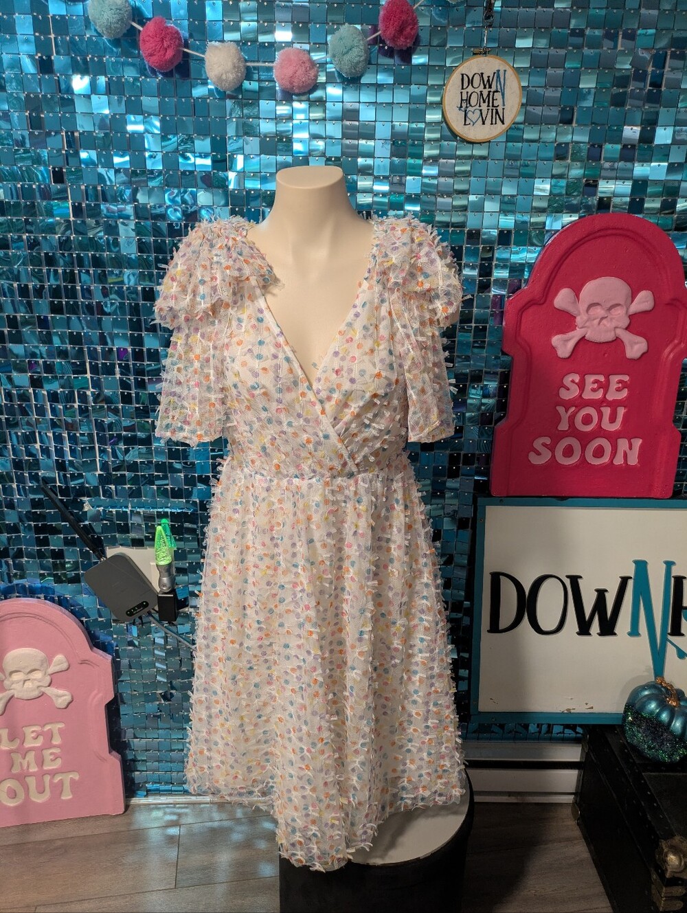 Confetti Mesh Dress